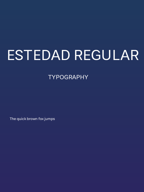 Estedad Regular Poster