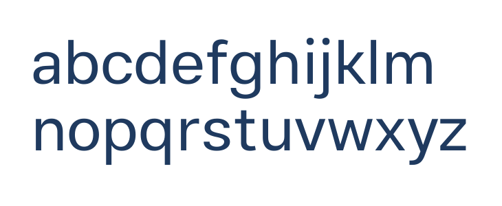 Estedad Regular Lowercase