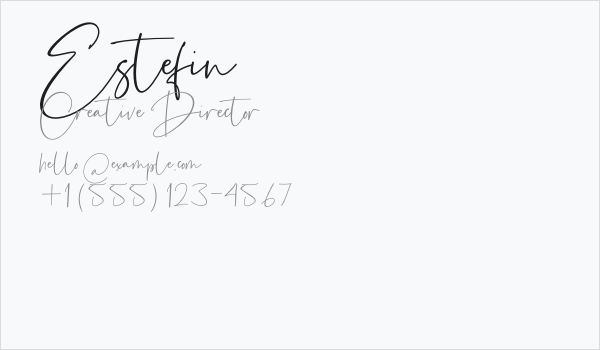 Estefin Business Card
