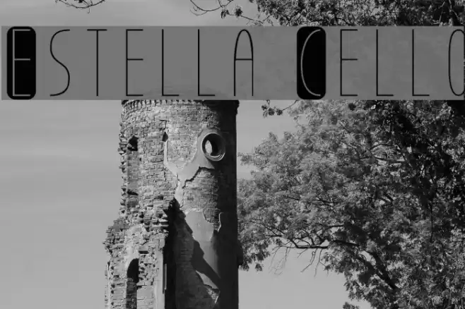 Estella Cello Font examples