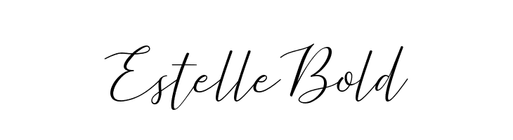 Estelle Bold  フリーフォントのダウンロード