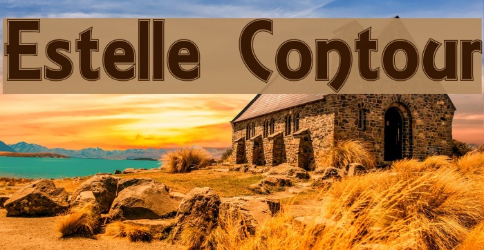 Estelle Contour Font examples
