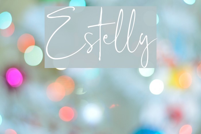Estelly Font examples