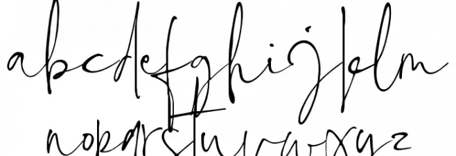 Estelly Font LOWERCASE