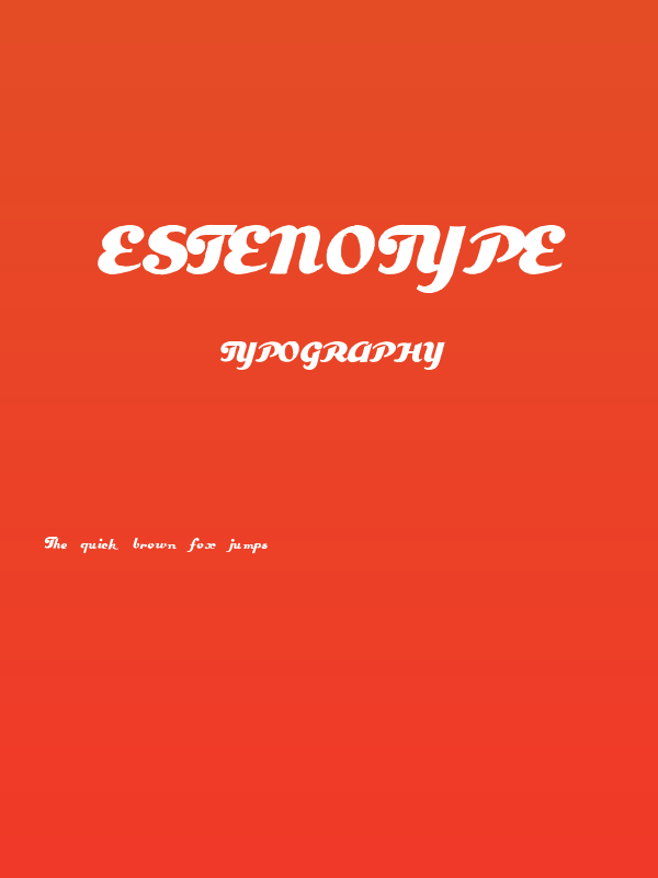 Estenotype Poster
