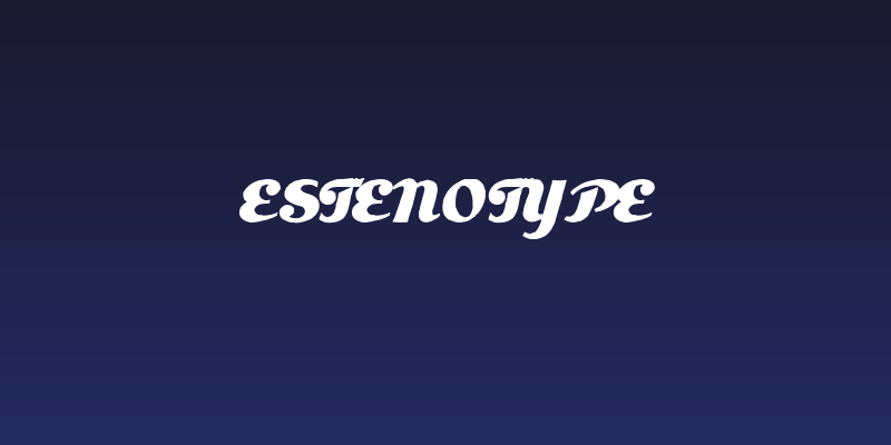 Estenotype Social Header