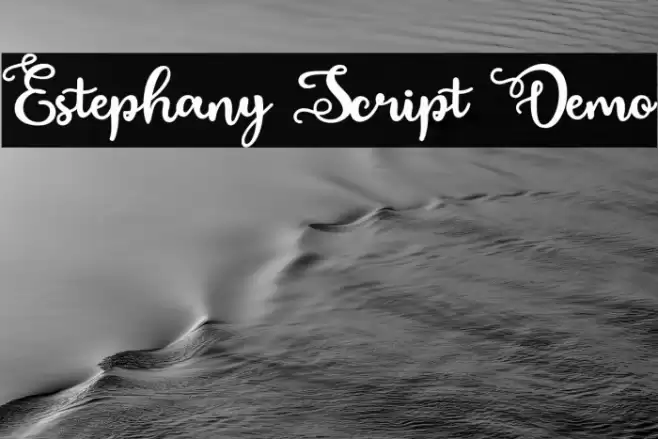 Estephany Script Demo Schriftart examples