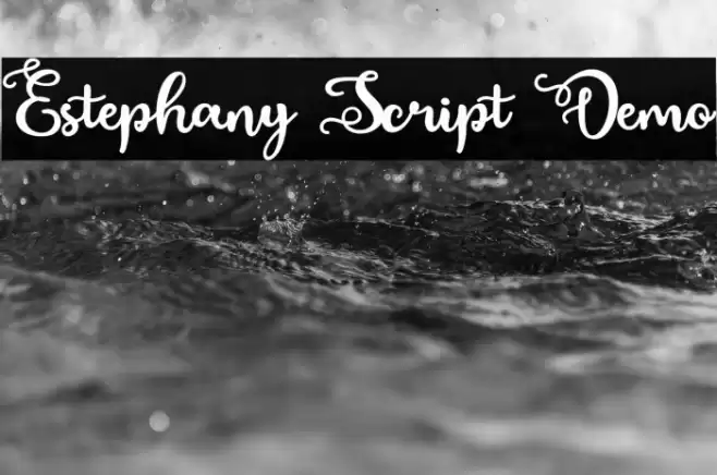 Estephany Script Demo Schriftart examples