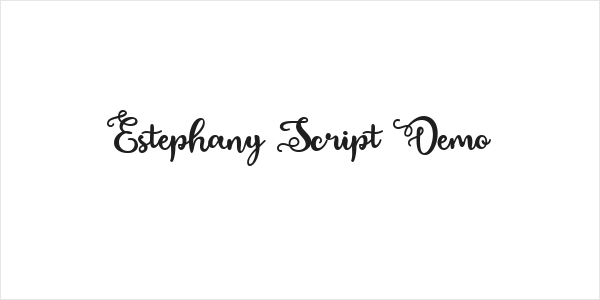 Estephany Script Demo Logo