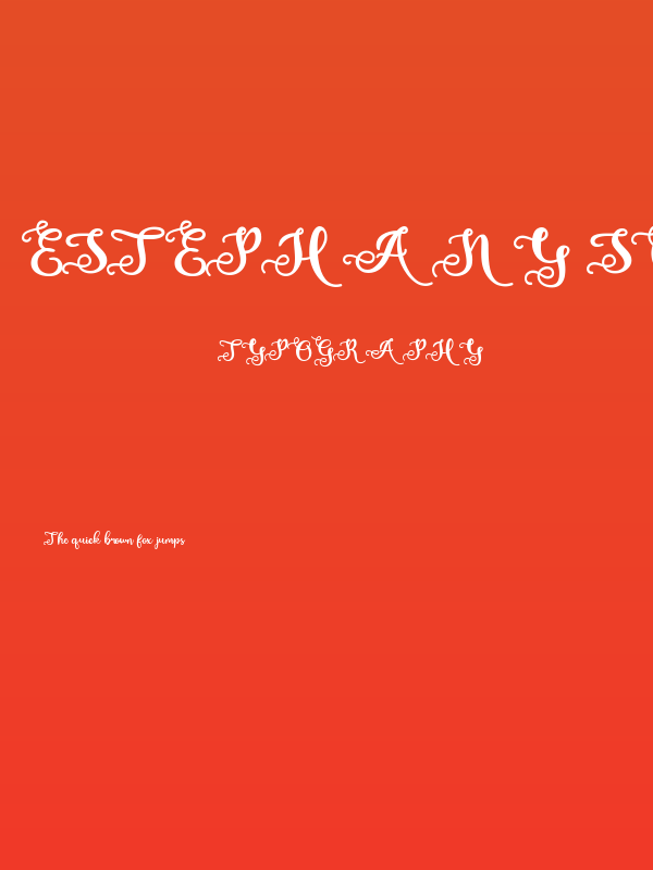 Estephany Script Demo Poster