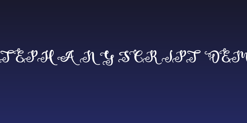 Estephany Script Demo Social Header