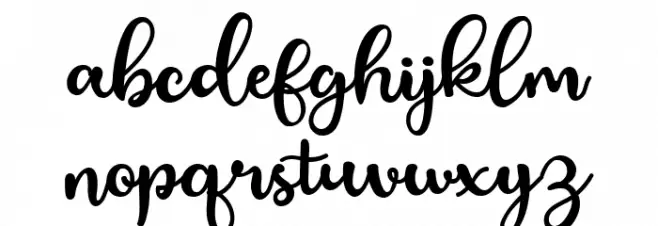Estephany Script Demo 字体 小写