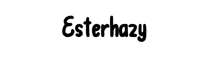 Esterhazy  フリーフォントのダウンロード