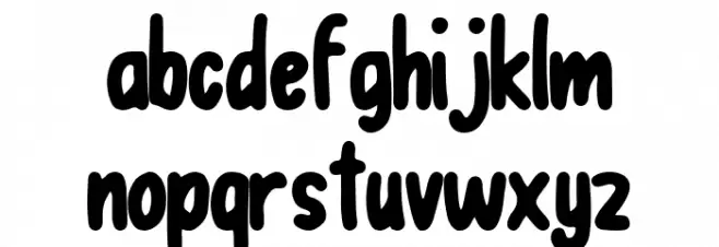 Esterhazy Font LOWERCASE