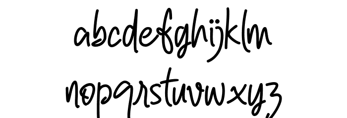 Estermoon Font LOWERCASE