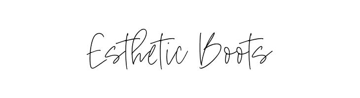 Esthetic Boots  フリーフォントのダウンロード