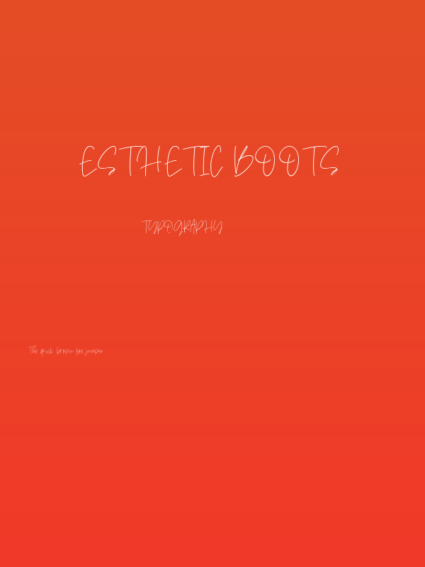 Esthetic Boots Poster