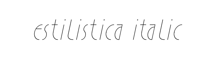 Estilistica Italic  नि: शुल्क फ़ॉन्ट्स डाउनलोड