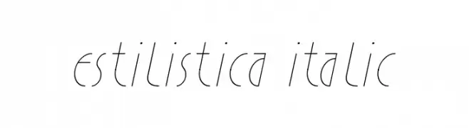 Estilistica Italic  フリーフォントのダウンロード