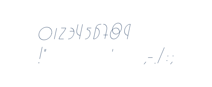 Estilistica Italic Other Characters