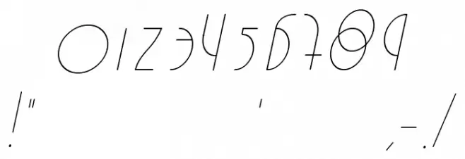 Estilistica Italic Font OTHER CHARS