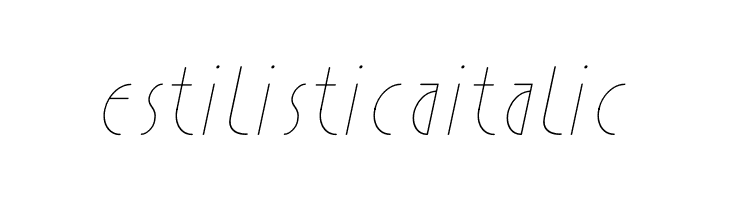 Estilistica Italic  नि: शुल्क फ़ॉन्ट्स डाउनलोड