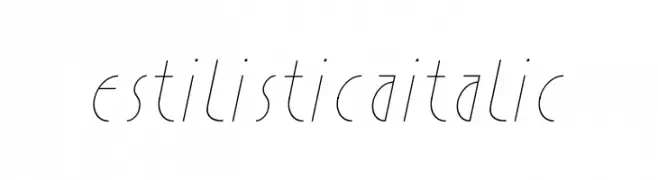 Estilistica Italic  Fuentes Gratis Descargar