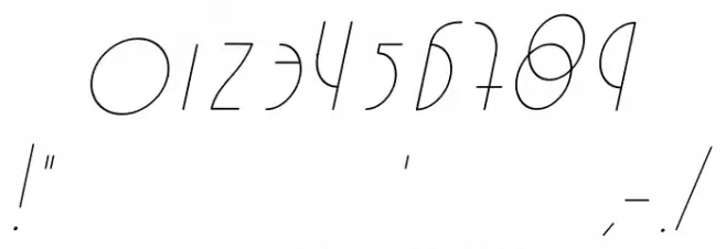 Estilistica Italic Font OTHER CHARS