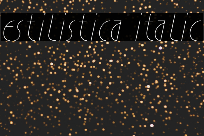 Estilistica Italic Example 1