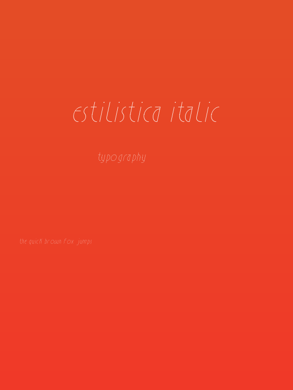 Estilistica Italic Poster