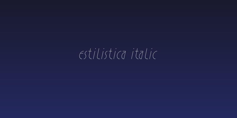 Estilistica Italic Social Header