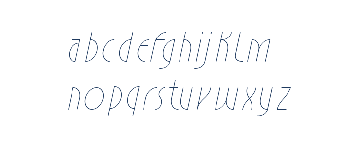 Estilistica Italic Lowercase