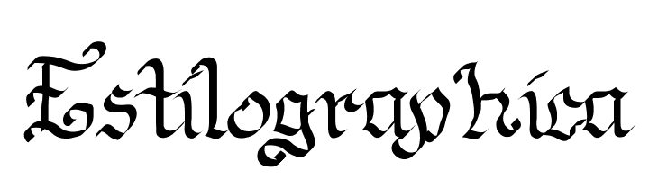 Estilographica  font caratteri gratis