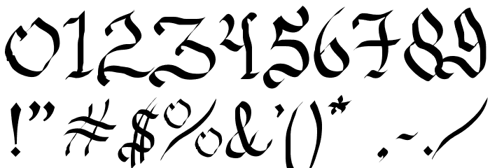 Estilographica Font OTHER CHARS