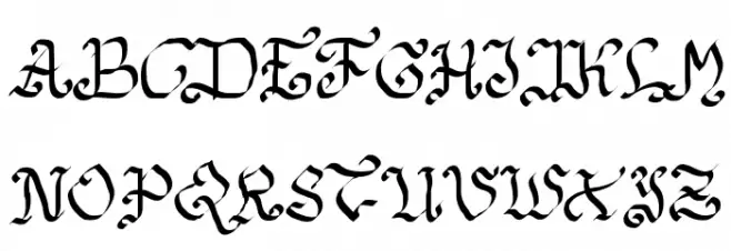 Estilographica Шрифта ВЕРХНИЙ