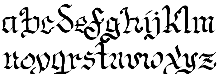 Estilographica Font LOWERCASE