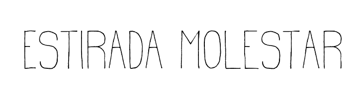 Estirada Molestar  免费字体下载