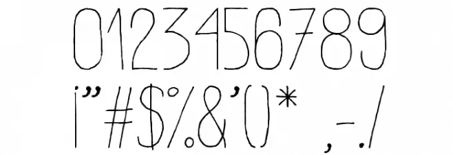 Estirada Molestar Font OTHER CHARS