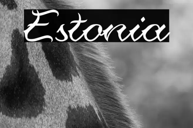 Estonia Font examples