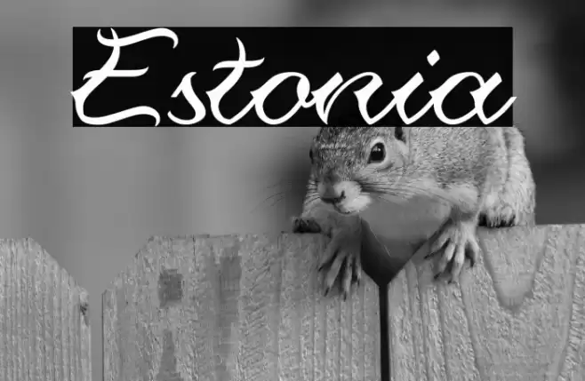 Estonia Font examples