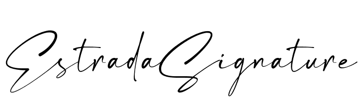 Estrada Signature  font caratteri gratis