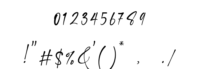 Estrada Signature Font OTHER CHARS