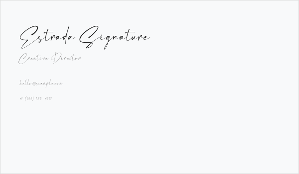 Estrada Signature Business Card