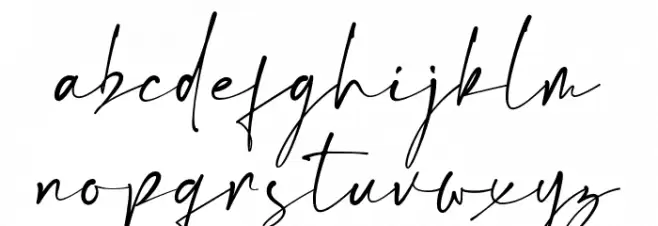 Estrada Signature फ़ॉन्ट लोअरकेस