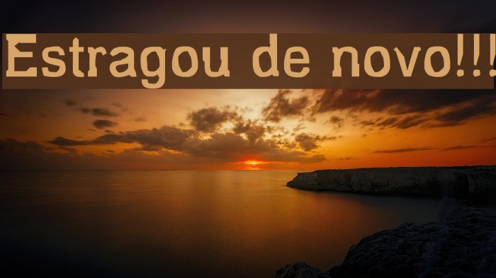 Estragou de novo!!! Font examples