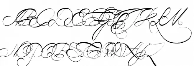 Estrela Fulguria .1748. Font UPPERCASE