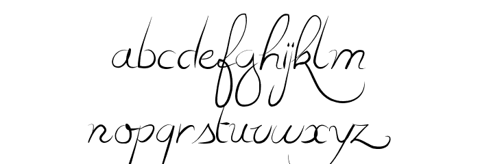 Estrela Fulguria .1748. Font LOWERCASE