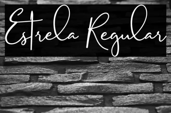 Estrela Regular Font examples
