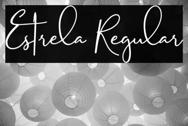 Estrela Regular Font examples