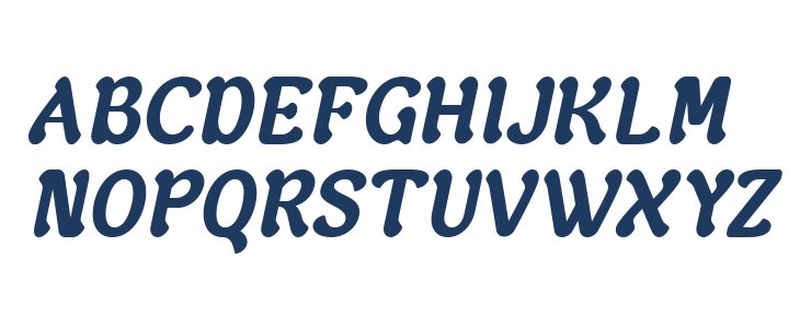 Estrella DEMO Italic Uppercase